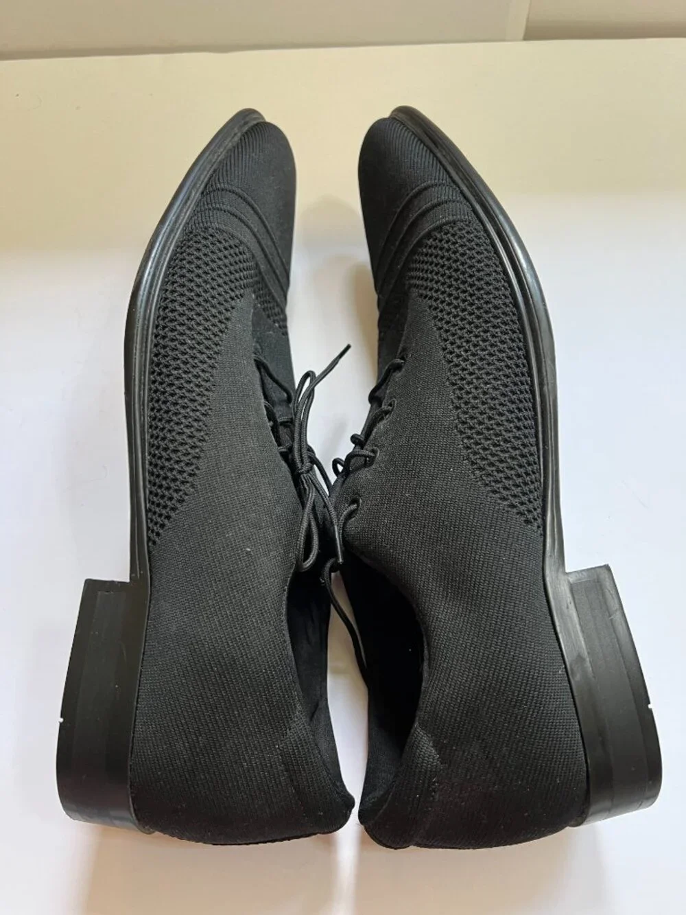 Mark Nason Men's Size 11 Black Knit Lace-Up Square Toe Dress Oxford Shoes